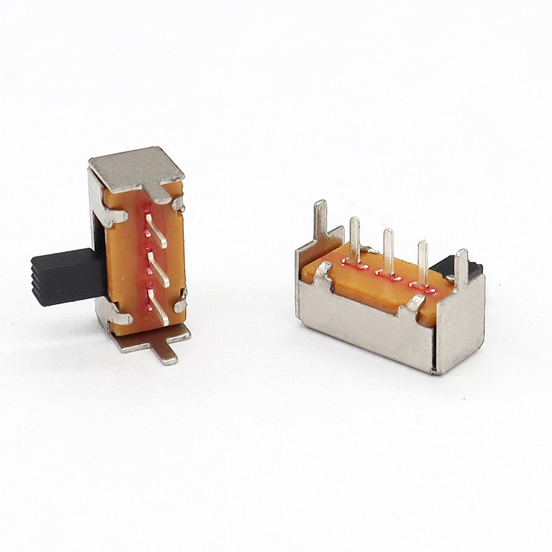côté interrupteur de glissière SK12F14-Tirez l'interrupteur horizontal, côté de lampe à plafond-Tirez l'interrupteur de diapositive, unique-Rangée 3-Pin d'interrupteur de diapositive verticale