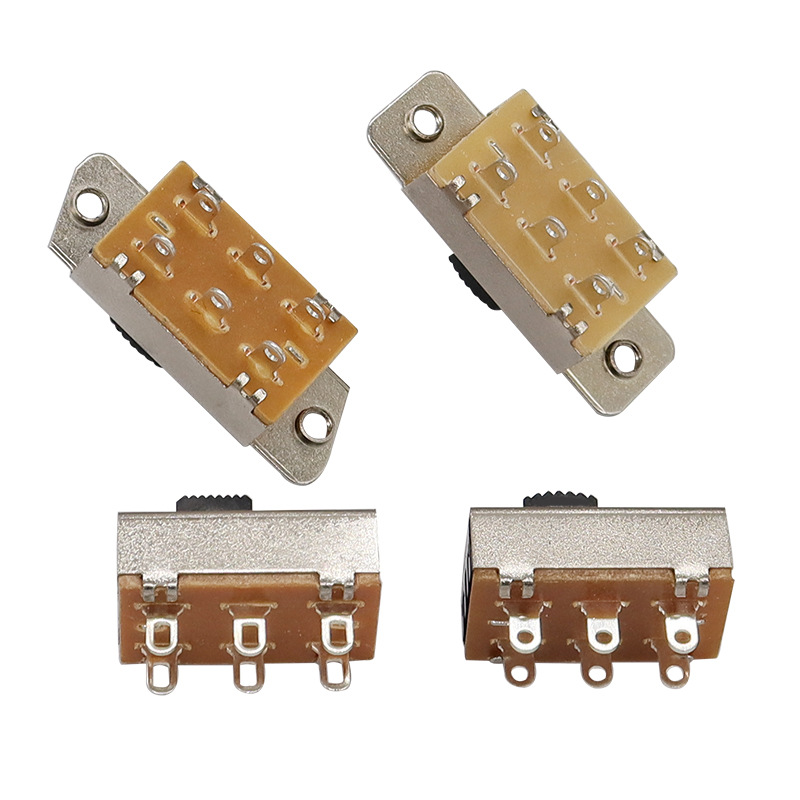 Interrupteur à glissière SS23F19, double-rangée 6-broche trois-Interrupteur de diapositive de position, interrupteur de diapositive DVD denavigation automobile