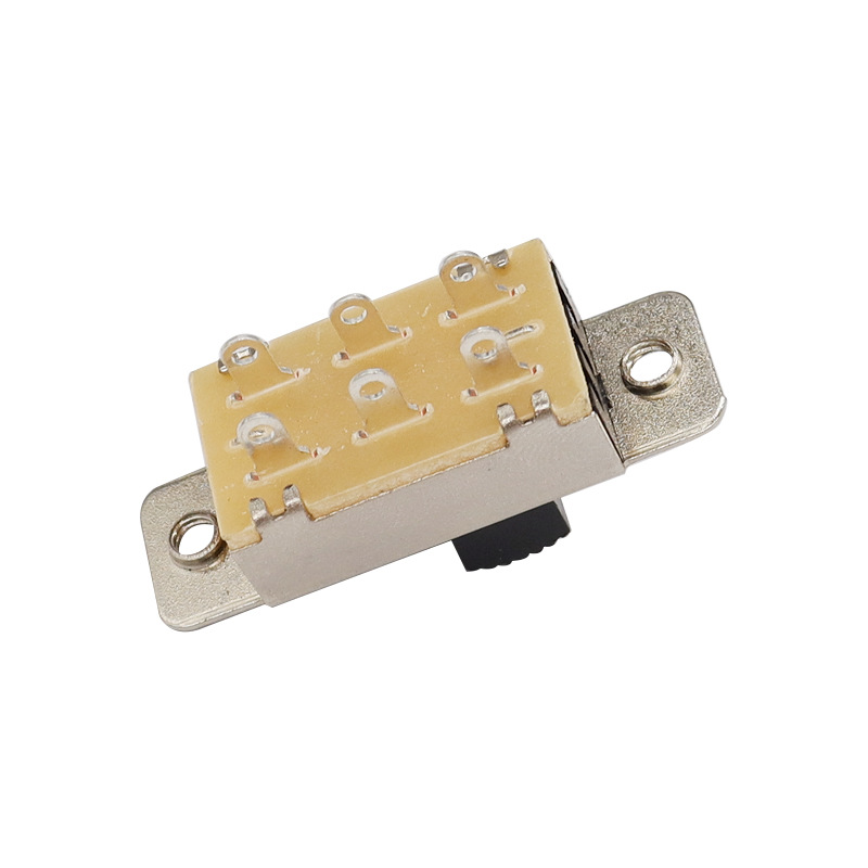 Interrupteur à glissière SS23F19, double-rangée 6-broche trois-Interrupteur de diapositive de position, interrupteur de diapositive DVD denavigation automobile