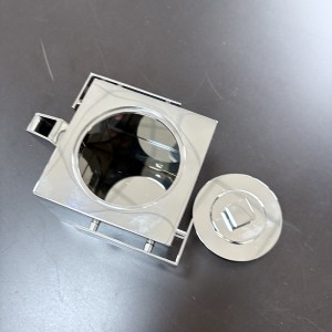 Zotye en acier inoxydable en métal argenté électroplate simple conception simple de 8,5 cm en acier inoxydable