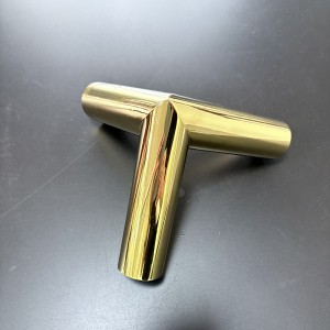 Zotye en acier inoxydable or électroplate triangulaire trois-Ornement de support creux dimensionnel