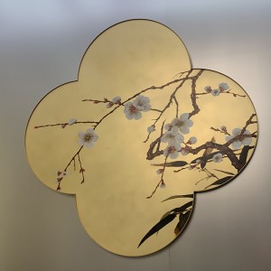 Zotye en acier inoxydable or électrolité chinois-Articles décoratifs en acier inoxydable à motifs de style