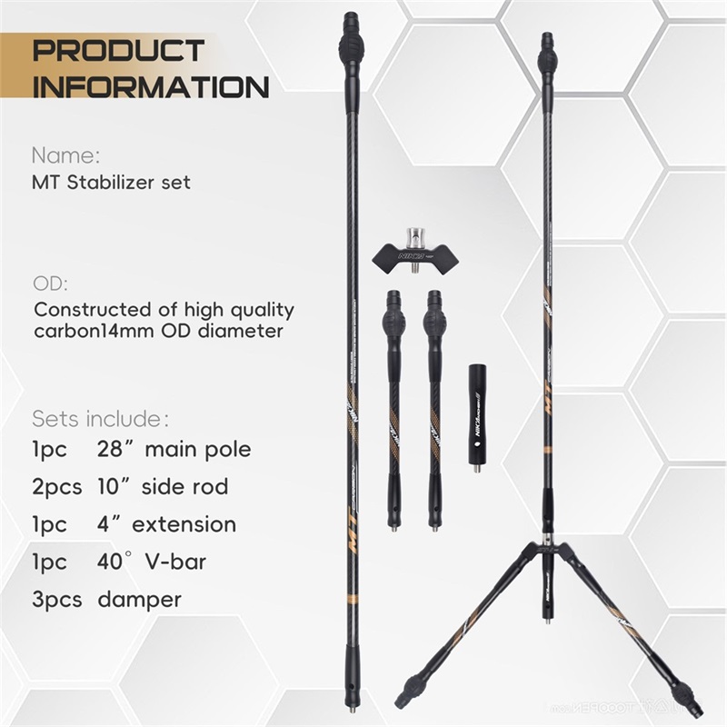 Nika tir à l'arc 240128 MT OD14MM Stabilisateurs de carbone
