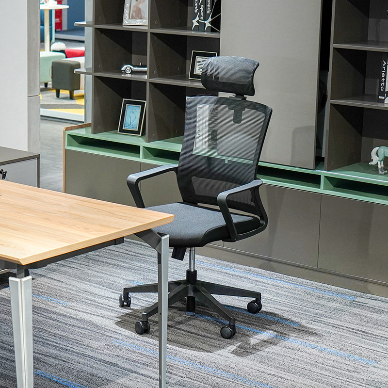 Modèle BGY001 Chaise ergonomique en maille en gros - Dossier incurvé respirant avec hauteur-Bras réglables pour les études, le bureau et les longues séances assises