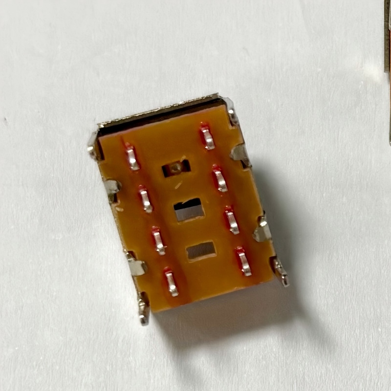 interrupteur à glissière SS23F06 3-poste, 10-conception de broches pour les lumières LED -- Usine de Dongguan directe